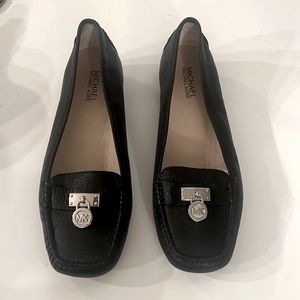 Michael Kors Black Leather Loafers